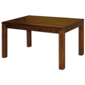 Jídelní stůl ST172 S120 masiv buk, šířka desky 4 cm, 1 křídlo (Barva dřeva: Rustikal, Hrana stolu: S5)