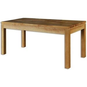 Jídelní stůl st303 S120 masiv dub (Barva dřeva: Dub bělený, Hrana stolu: S5)