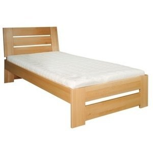 Dřevěná postel 90x200 buk LK182 (Barva dřeva: Buk bělený)