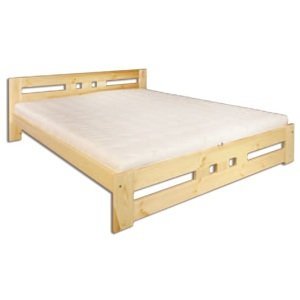 Dřevěná postel 120x200 LK117 (Barva dřeva: Ořech)