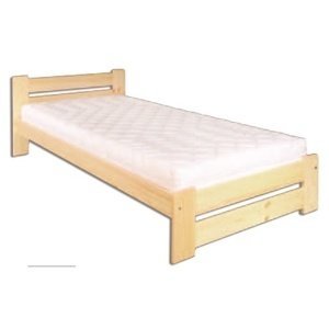 Dřevěná postel 100x200 LK146 (Barva dřeva: Borovice)