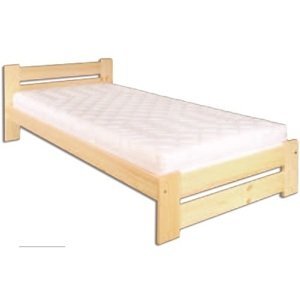 Dřevěná postel 90x200 LK146 (Barva dřeva: Olše)