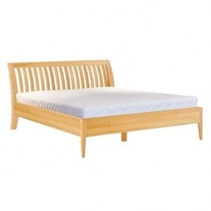 Dřevěná postel LK191 120x200, buk masiv (Barva dřeva: Buk přírodní)