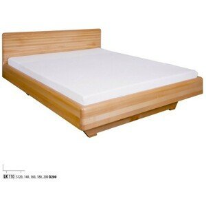 Dřevěná postel 120x200 buk LK110 (Barva dřeva: Buk bělený)