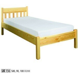 Dřevěná postel 90x200 LK156 (Barva dřeva: Ořech)