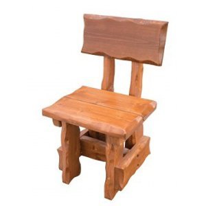 Zahradní židle MO265, smrk masiv (Barva dřeva: Ořech + Lak)