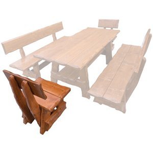 Zahradní židle MO268 (MO265), smrk masiv (Barva dřeva: Ořech + Lak)
