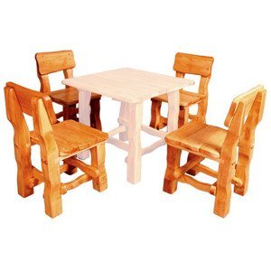 Zahradní židle MO213 (MO100), olše masiv (Barva dřeva: Ořech)