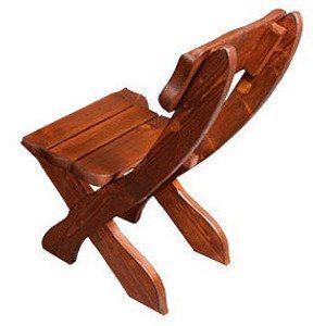 Zahradní židle MO230, smrk masiv (Barva dřeva: Týk)