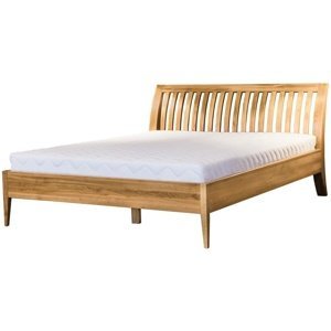 Dřevěná postel LK291 120x200, dub masiv (Barva dřeva: Buk přírodní)
