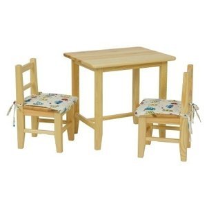 Dětský set stoleček a židle AD255 (Barva dřeva: Borovice)