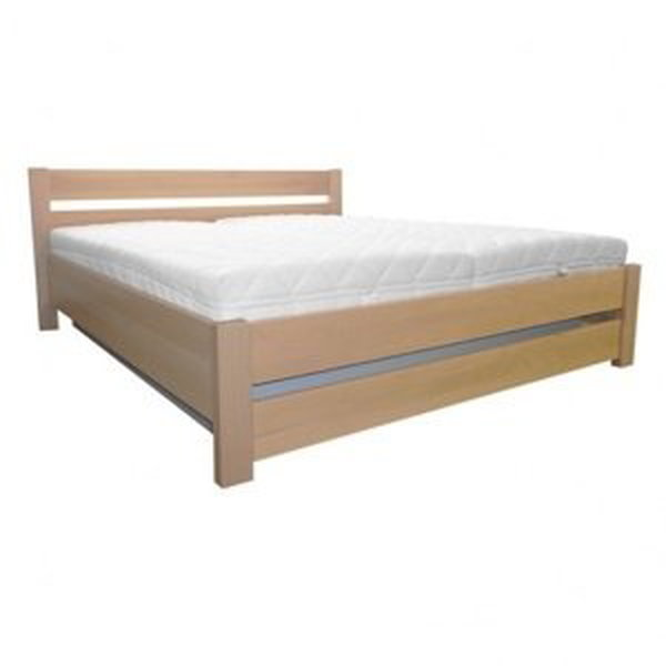 Dřevěná postel 120x200 buk LK190 BOX (Barva dřeva: Rustikal)