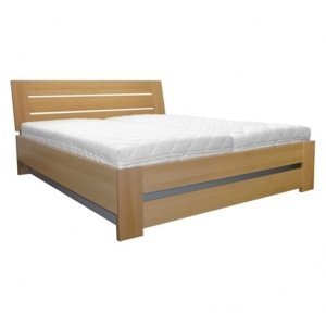 Dřevěná postel 120x200 buk LK192 BOX (Barva dřeva: Buk bělený)