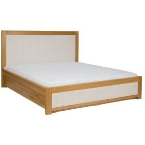 Dřevěná postel 160x200 lk114 masivní dub, casablanca (Barva dřeva: Buk bělený)