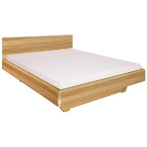Dřevěná postel 120x200 dub LK210 (Barva dřeva: Tmavý dub)