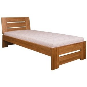 Dřevěná postel LK282 90x200 dub (Barva dřeva: Kakao)