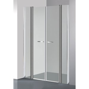 Dvoukřídlé sprchové dveře do niky COMFORT F 1 čiré sklo 103 - 108 x 195 cm