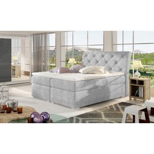 Postel Balvin Boxspring 140x200 cm - Omega 02 (barva potahu)