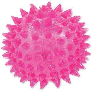 Hračka Dog Fantasy míček LED růžový 6cm