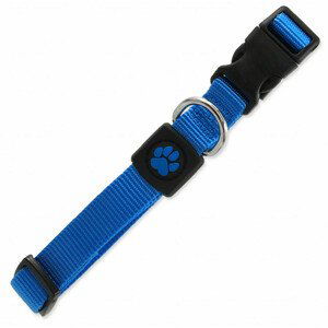 Obojek Active Dog Premium M modrý 2x34-49cm