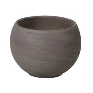 Květník LUNA KOULE BASALT keramický impregnovaný d37x28cm