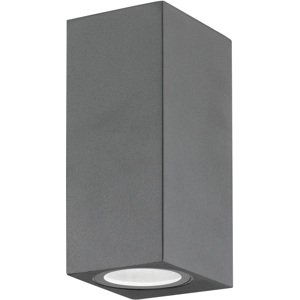 Svítidlo Nova Luce NERO S WALL GREY 2 nástěnné, IP 54, GU10