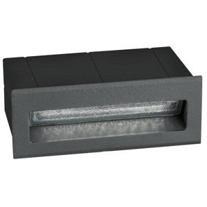 Svítidlo Nova Luce KRYPTON S STEP GREY 5 schodišťové, IP 54, 3 W