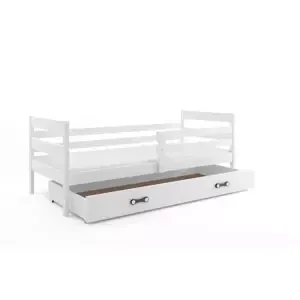 Dětská postel Eryk - 1 osoba, 90x200 s úložným prostorem – Bílá, Bílá
