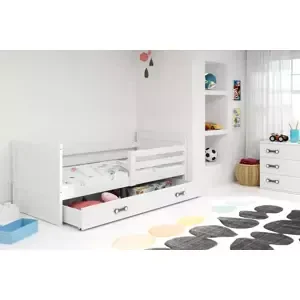 Dětská postel Rico 1 80x190, s úložným prostorem - 1 osoba - Bílá, Bílá