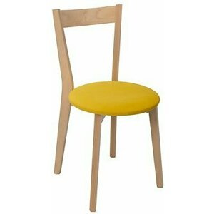 židle IKKA dub sonoma/žlutá (TX069/Otusso 14 yellow)***POSLEDNÍ KUS