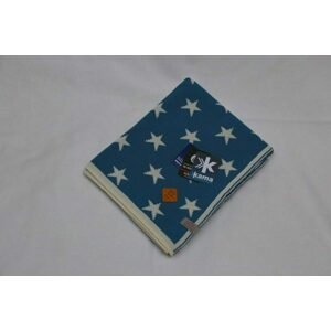 Dětská deka hvězdy 80 x 100 cm (Varianta: Bílá + světle modrá)