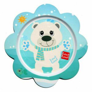 Label-Label - Friends Melamine Flower Plate (Varianta: Polar Bear)