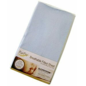 PurFlo Sleepsystem "Organic Cotton Fitted Sheet" - Organické prostěradlo (Varianta: Light Blue 120 x 60 cm)