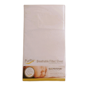 PurFlo Sleepsystem "Organic Cotton Fitted Sheet" - Organické prostěradlo (Varianta: White 120 x 60 cm)