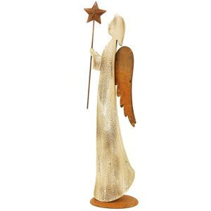 Andělíček, dřevěná vánoční dekorace ZA8616, sada 2 ks