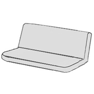 SPOT 1110 - polstr na houpačku 170 cm (Polstr na houpačku na zakázku: Sedák a opěrka vcelku)