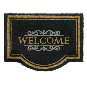 Rohožka 188 Coco classic-welcome natural/black (Varianta: 001 black 188 coco classic-welcome 60x80 cm)