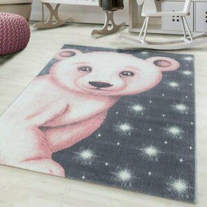Dětský koberec Bambi 810 pink (Varianta: Kulatý průměr 120 cm)