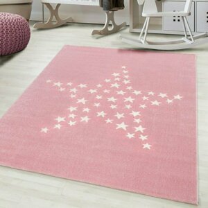 Dětský koberec Bambi 870 pink (Varianta: Kulatý průměr 120 cm)