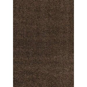 Kusový koberec Dream Shaggy 4000 brown (Varianta: 65 x 130 cm)