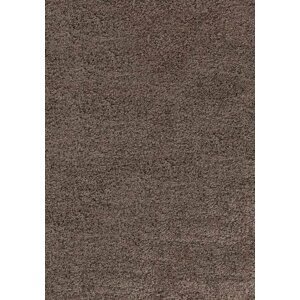 Kusový koberec Dream Shaggy 4000 mocca (Varianta: Kulatý 120 cm průměr)