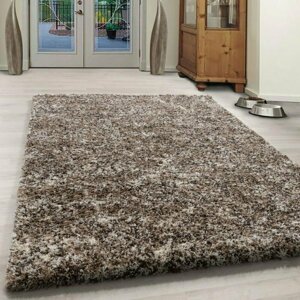 Kusový koberec Enjoy shaggy 4500 beige (Varianta: kruh 160 cm)