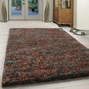 Kusový koberec Enjoy shaggy 4500 terra (Varianta: kruh 120 cm)
