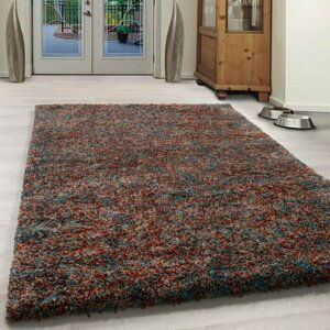 Kusový koberec Enjoy shaggy 4500 terra (Varianta: kruh 160 cm)