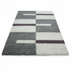 Kusový koberec Gala shaggy 2505 lila (Varianta: 100 x 200 cm-SLEVA 1 KS)