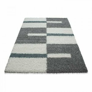 Kusový koberec Gala shaggy 2505 turkis (Varianta: 100 x 200 cm)