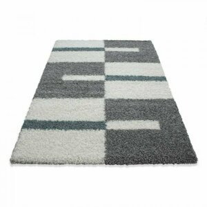 Kusový koberec Gala shaggy 2505 turkis (Varianta: 80 x 250 cm)