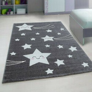 Dětský koberec Kids 610 grey (Varianta: Kulatý 160 cm průměr)