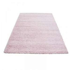 Kusový koberec Life shaggy 1500 pink (Varianta: Kulatý 160 cm průměr)