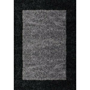Kusový koberec Life Shaggy 1503 anthracit (Varianta: Kulatý průměr 120 cm)